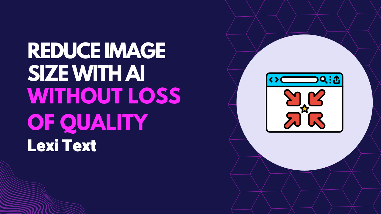 Reduce image size without losing image quality